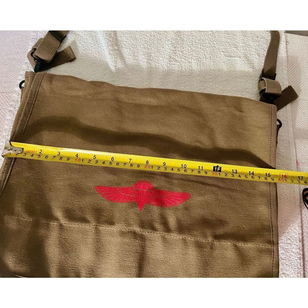 Rothco Israeli Military Paratrooper Emblem Canvas Shoulder Messenger Bag NWOT - Picture 14 of 14